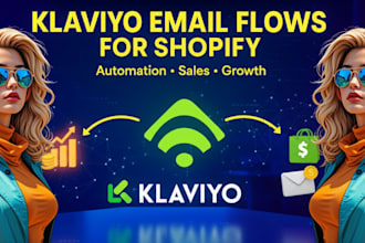 klaviyo flows setup email marketing campaign template design shopify specialist