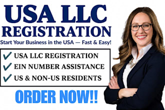 do USA llc registration, USA company registration and ein for US or non resident