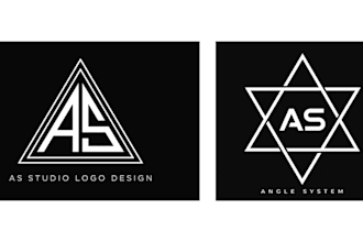 design modern triangle letter and monogram logo