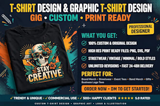do t shirt design and graphic t shirt design