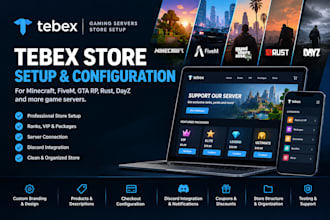 setup tebex store for minecraft fivem rust gta rp game server rust buycraft