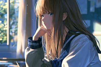 draw anime character illustration