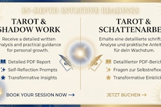 do an in depth tarot reading and shadow work analisys PDF