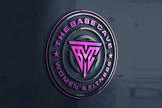 make artwork powerful logo for a womens gym fitness