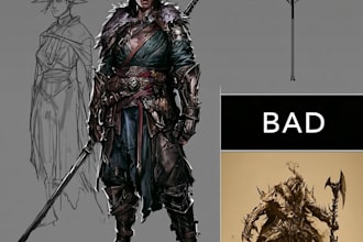 design a fantasy, dark fantasy character concept