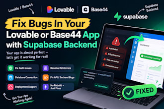 fix bugs in your lovable or base44 app with supabase backend