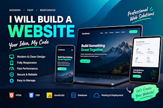 build a professional modern website
