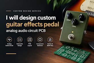 design custom guitar effects pedal analog audio circuit pcb