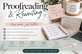 proofread and rewrite your text to make it clear and professional