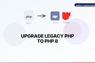 fix, update, and upgrade legacy PHP website to modern PHP 8 or laravel
