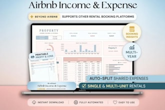 build an automated airbnb and vrbo rental income expense spreadsheet