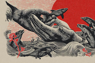 draw high quality linocut illustration for shirt design