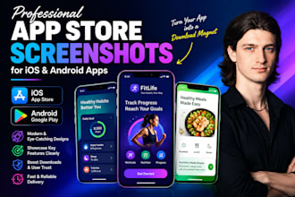 professional app store screenshots for ios and android apps