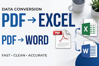 convert PDF to excel PDF to word and excel data accurately