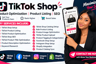 tiktok shop product optimization, tik tok product listing, tik tok shop seo