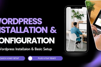install, configure and set up your wordpress website