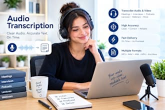 provide service of audio transcription