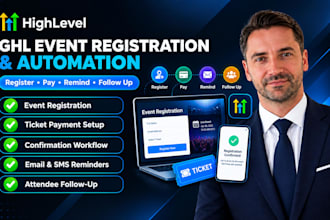 setup gohighlevel event registration ghl ticket payment and attendee follow up