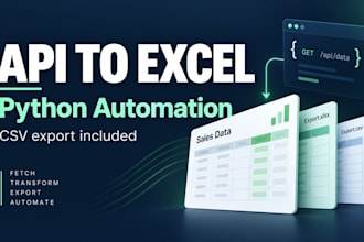 integrate an API with python and export data to excel or CSV