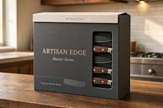 design creative box, pouch and label packaging design