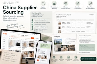 source chinese suppliers and assist with b2b communication