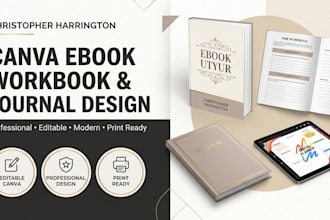 canva ebook design, workbook