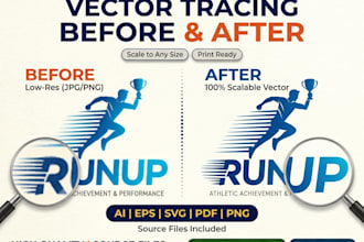 do manual tracing and convert image to vector