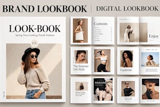 design fashion catalog, product catalogue, brand lookbook and fashion collection