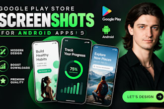 design google play store screenshots for android apps