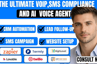 gohighlevel website zapier termly campaign twilio a2p 10dlc lovable automation