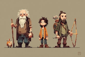 create a pixel art character for you