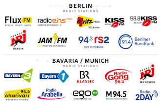 boost your music or ads on berlin and bavaria germany radios
