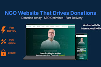 build a donation ready website for your ngo