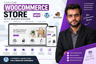 build a custom woocommerce store with beaver builder