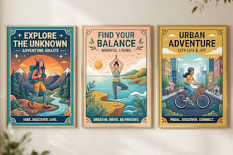 design vintage travel poster vector illustration