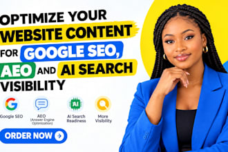 optimize your website content for google SEO, aeo and ai search visibility