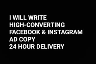 write high converting facebook and instagram ad copy