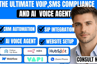 follow up boss webflow vapi hubspot ivr zoom phone sip trunk n8n reireply calcom