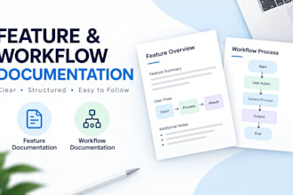 create clear feature and workflow documentation