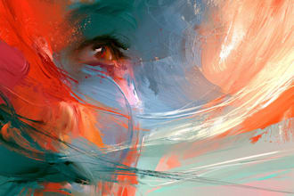 paint digital professional abstract art by hand
