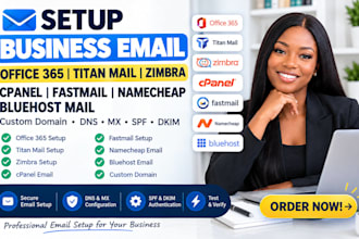 setup office 365 titan mail zimbra cpanel fast mail namecheap bluehost mail