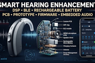 design smart hearing enhancement devices with dsp, ble, and rechargeable battery