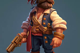 draw 2d game character or 2d game character