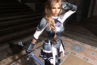 create edit port skyrim mod se le ae weapon armor and cbbe outfits and quest