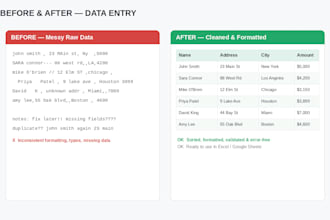 do data entry word to excel