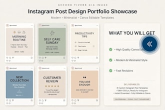 design 3 modern canva post for instagram