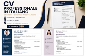 creo o miglioro il tuo CV professionale in italiano