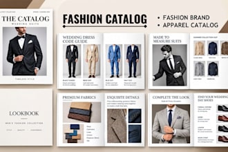 design digital lookbook, fashion lookbook, clothing catalog, fashion catalogue