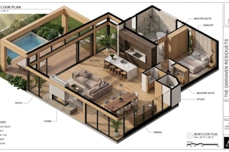 create architectural floor plans and site plans revit drawings