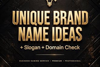 create unique business name ideas